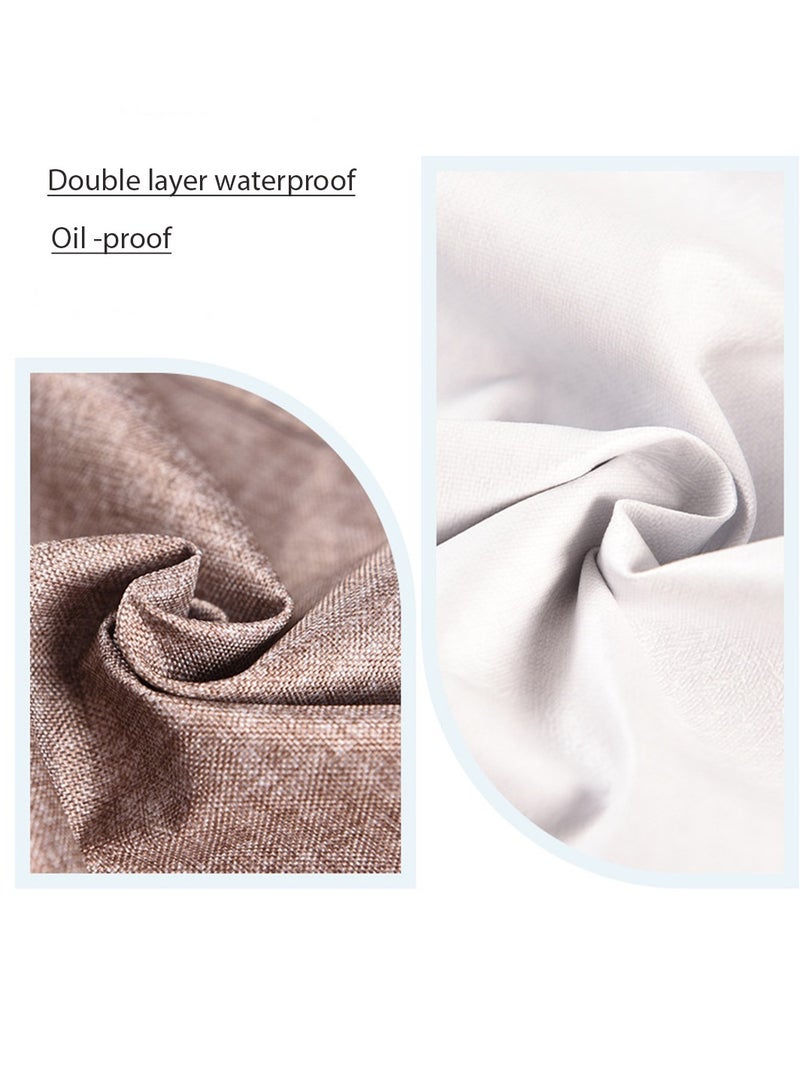 Yuwell Polyester Cooking Apron Adjustable Kitchen Apron Soft Waterproof Stainproof Chef Apron With Pocket For Women And Men oil Proof Apron Blue  - Image 4