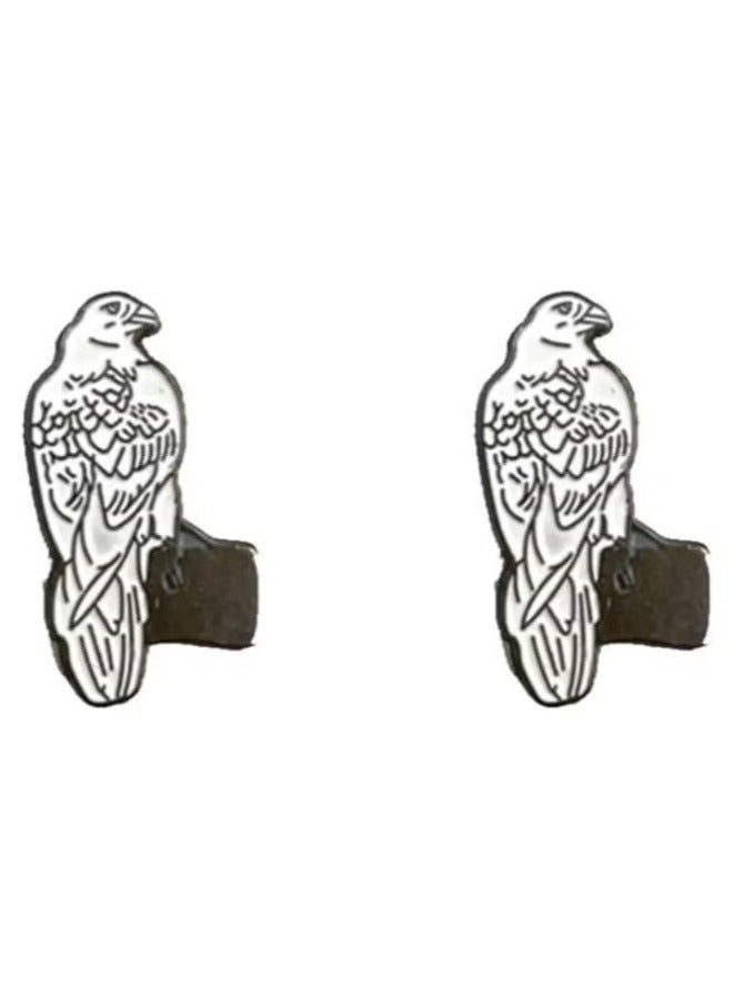 UAE Dubai Falcon Bird Metal Badge Sticker 5 Pcs 2 cm  - Image 1