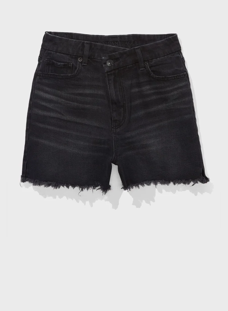 امريكان ايجل High Waist Denim Shorts