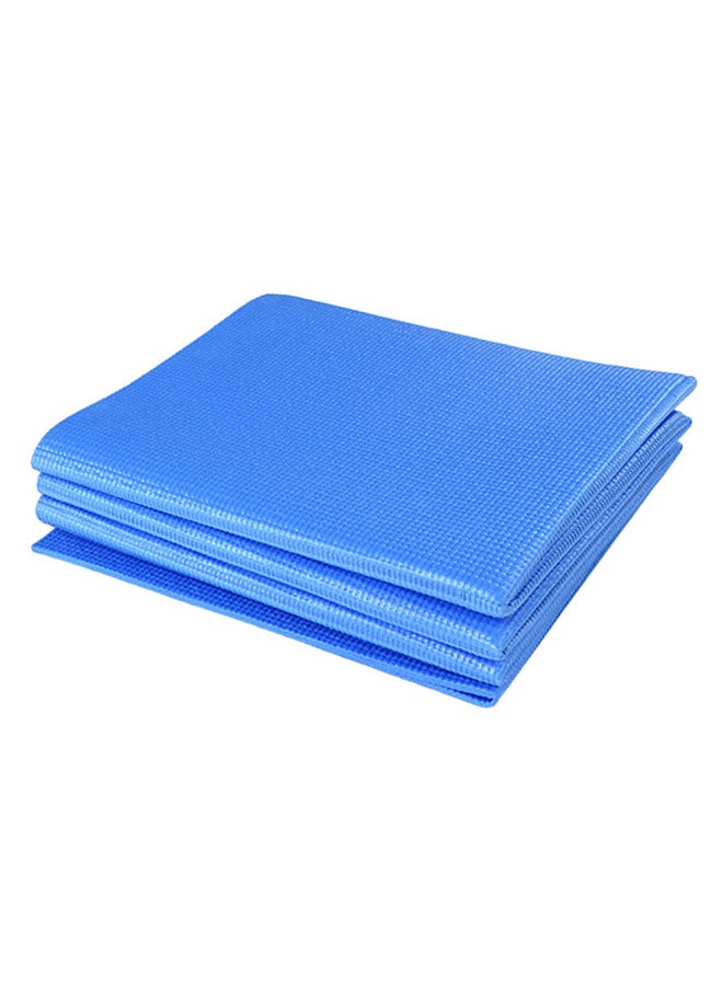 Generic Folding Yoga Mat 68 x 27 Inch 4mm Super Thin PVC Yoga Mat for Beach Park Travel Picnic Pilates  - Image 3