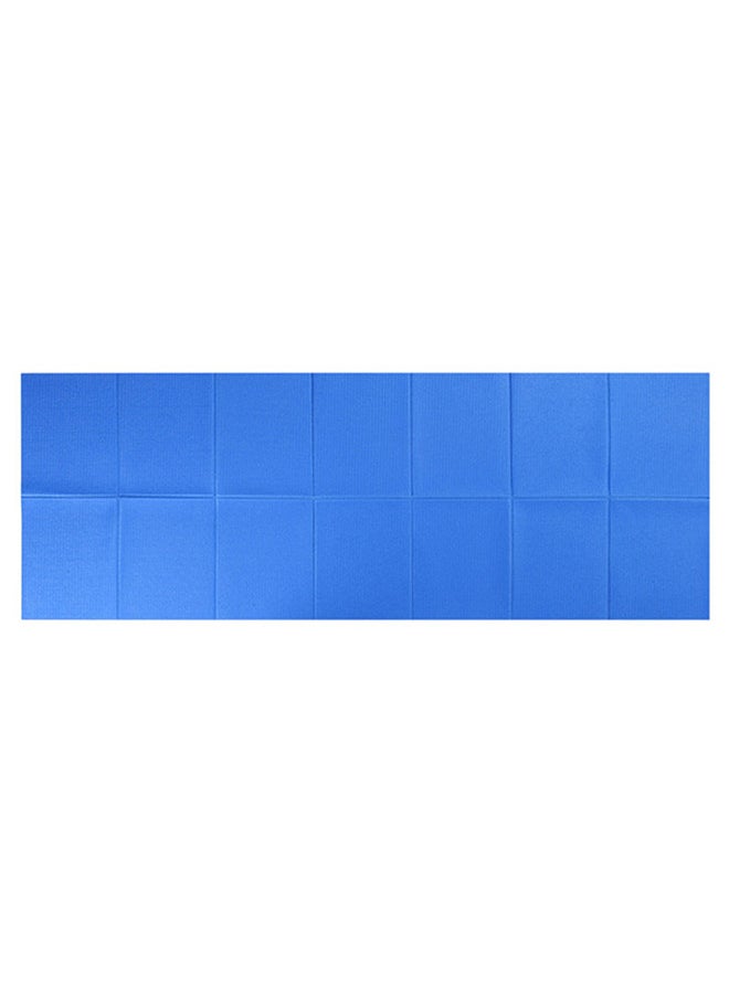 Generic Folding Yoga Mat 68 x 27 Inch 4mm Super Thin PVC Yoga Mat for Beach Park Travel Picnic Pilates  - Image 2