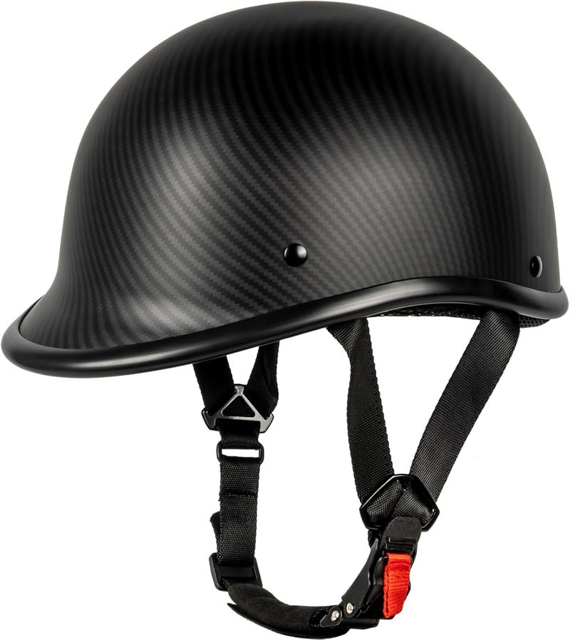 Yesmotor Half Helmet Polo Cap Half Shell Open Face Motorcycle Helmet - DOT Approved - Image 1