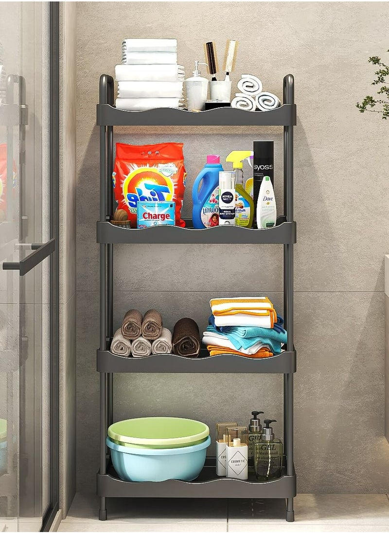 ALMUFARREJ Bathroom Organizer Vesken Black 4 Layers 115x26x51 cm  - Image 3