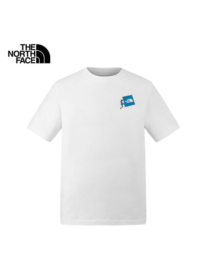 The North Face Men'S Short Sleeve T-Shirt Outdoor Comfortable Breathable 8D7C White/Fn4 S - Image 5