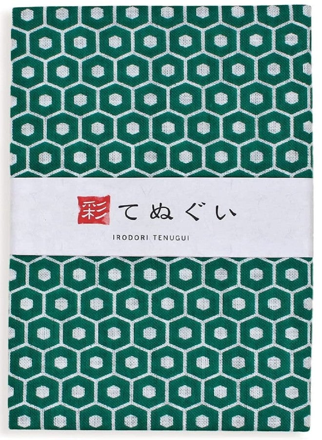 KOMESICHI irodori Japanese Traditional Towel Tenugui Japan Pattern B with Fray Prevention Processing Set of 3 with Tenugui Iroha (English Manual) - Image 2