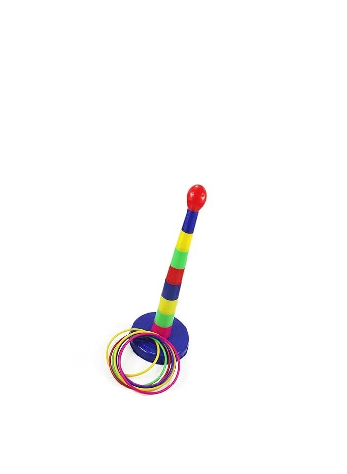 Plastic Ring Toss Quoits Hoopla Throw Game Kids Toy  - Image 2
