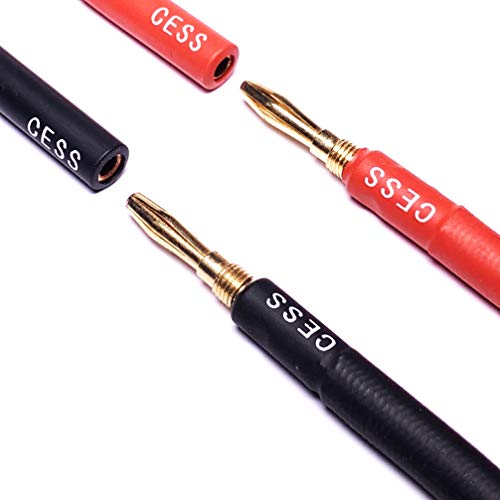 CNCESS CESS-029-2f Male Banana Plug to Female Banana Jack Speaker Extension Cable, Silicone Cable, 2 Pack (2 Feet) - Image 4