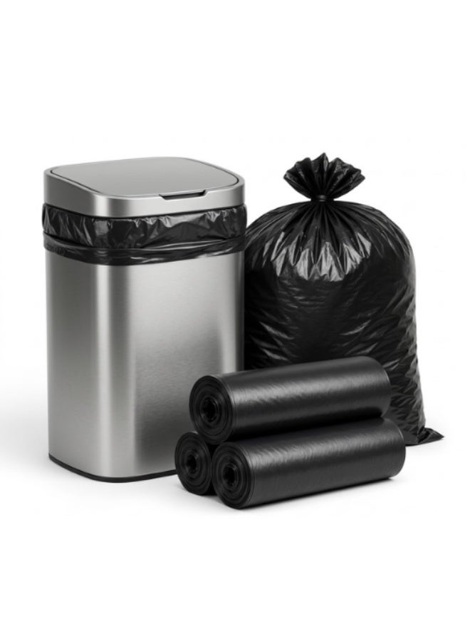 AMM 50 Gallon Heavy Duty Trash Bags – 40 Count (2 Rolls x 20 Bags) – Extra Strong Leakproof Contractor Garbage Bags – Large Industrial Bin Liners for Outdoor, Kitchen, Commercial, Office & Construction Wa - Image 2