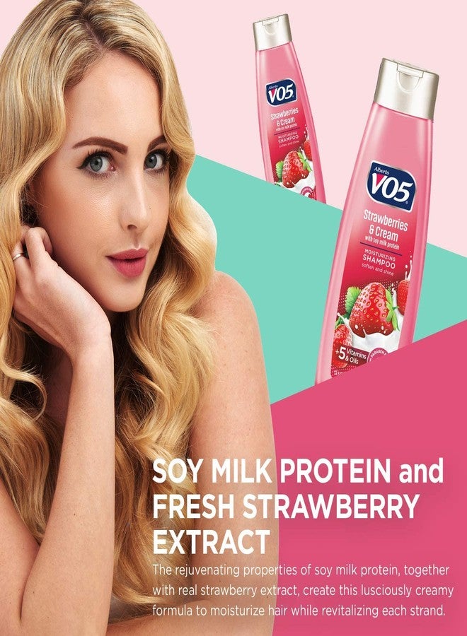 ALBERTO Moisture Milks Shampoo, 15 Oz, Strawberries by Vo5 (Pack of 2) - Image 3