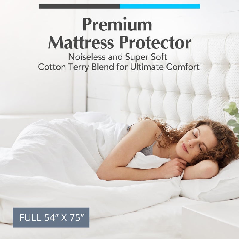 Handy Laundry Waterproof Mattress Protector â€“ Breathable, Machine-Washable Mattress Cover â€“ Perfect for Kids, Adults, and Pets â€“ Extends Mattress Life. (Full Size) - Image 2
