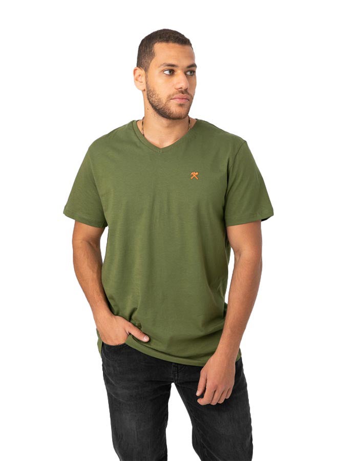 Marco Bergamo VNeck T-Shirt With Logo - Image 2