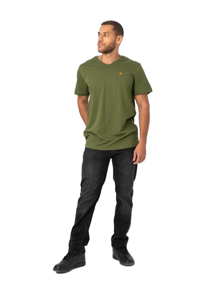 Marco Bergamo VNeck T-Shirt With Logo - Image 1
