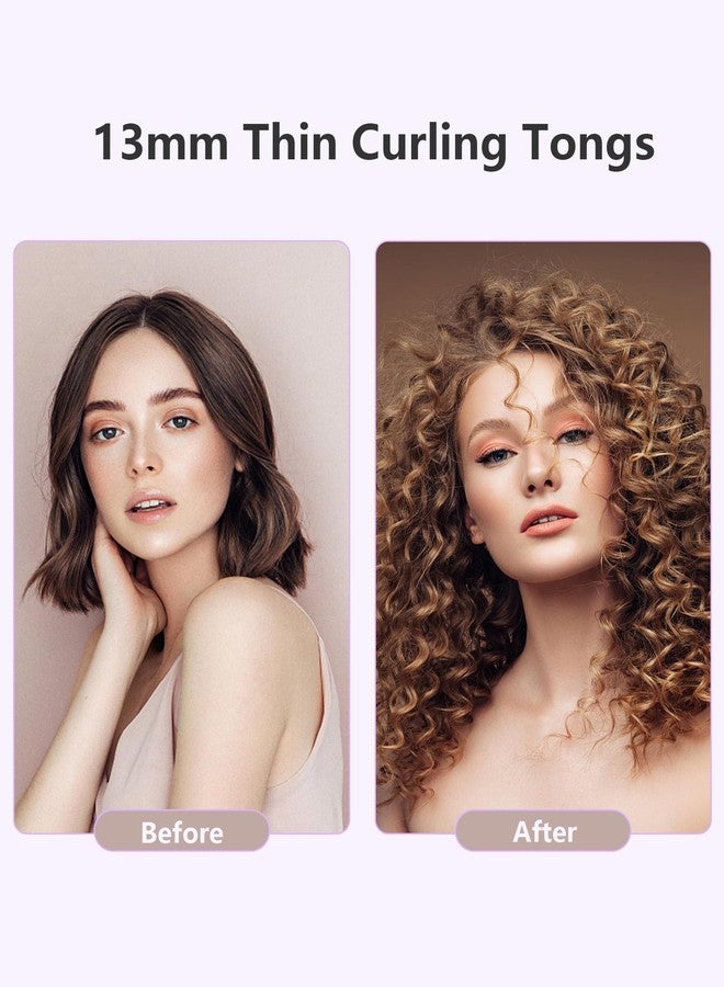 MELYDO 1/2 Inch Small Curling Iron Wand for Short & Long Hair, Half Inch Curling Wand Ceramic Small Barrel Curling Iron Tiny Curling Wand with Adjustable Temperature, Include Heat Resistant Glove - Image 2