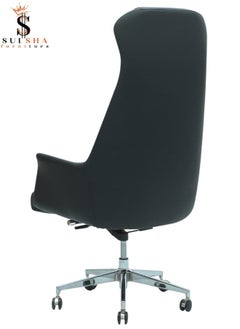 SULSHA Boss Executive Office Chair Steel Structure PU Leather 360° Swivel Desk Gaming Chair High Back & Adjustable Height Computer Table Chair, Soft Foam Gaming Study Chair Lumbar Suppor  - Image 2