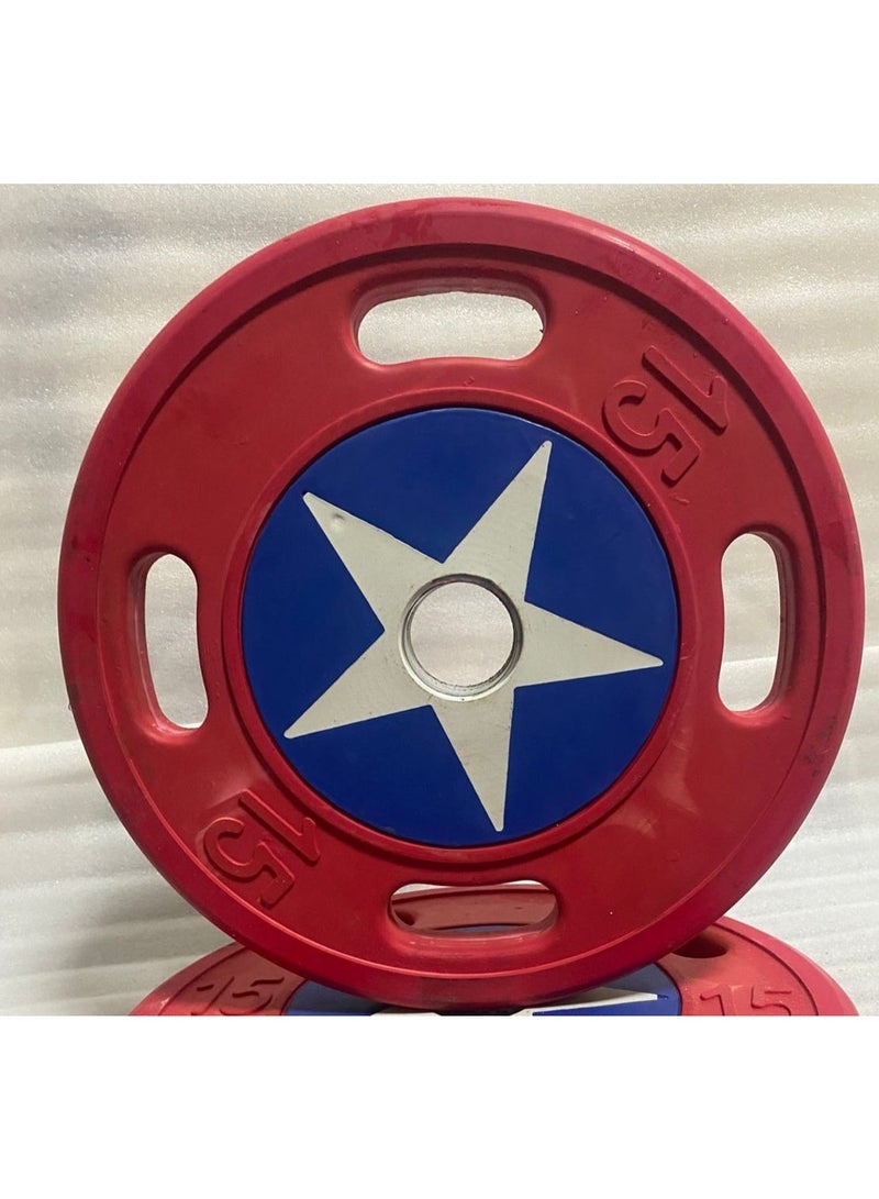 طارات أحمر وزن 15 كجم (فتحة 51 مم/2قطعة) - Image 2