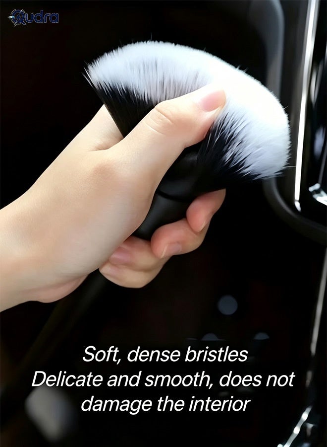 Qudra Car Interior Detailing Brush,Soft Bristle Cleaning Brush Car Detailing Brush Dusting Brush,Car Interior Cleaning Tool,Auto Detail Brush Car Dash Duster Brush - Image 2