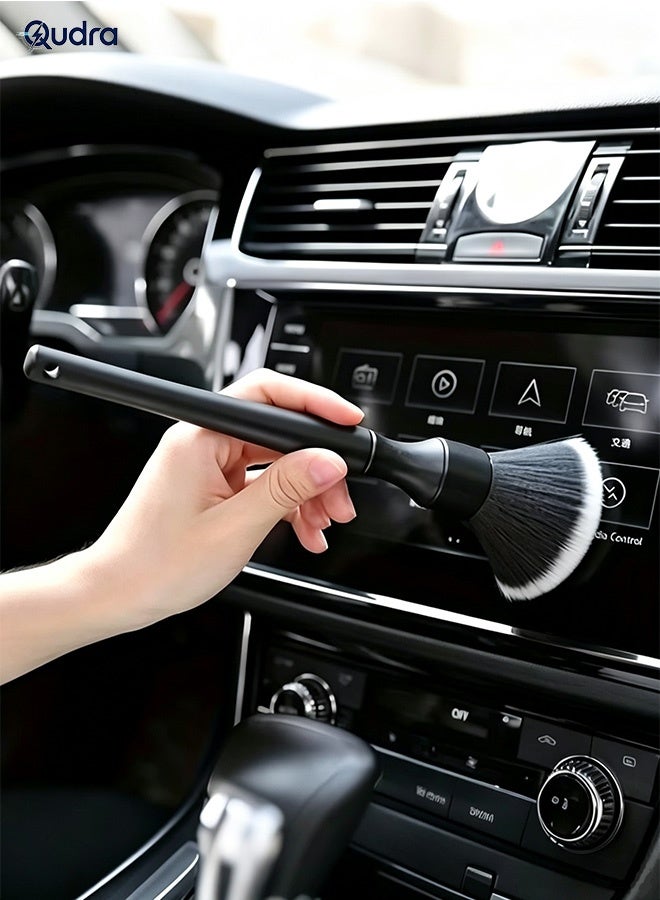 Qudra Car Interior Detailing Brush,Soft Bristle Cleaning Brush Car Detailing Brush Dusting Brush,Car Interior Cleaning Tool,Auto Detail Brush Car Dash Duster Brush - Image 1