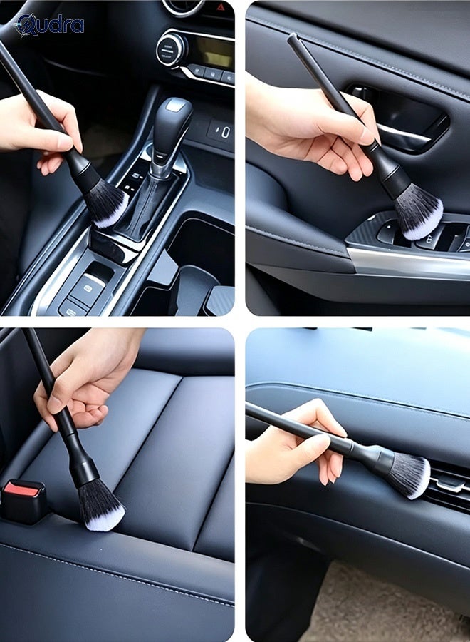 Qudra Car Interior Detailing Brush,Soft Bristle Cleaning Brush Car Detailing Brush Dusting Brush,Car Interior Cleaning Tool,Auto Detail Brush Car Dash Duster Brush - Image 5