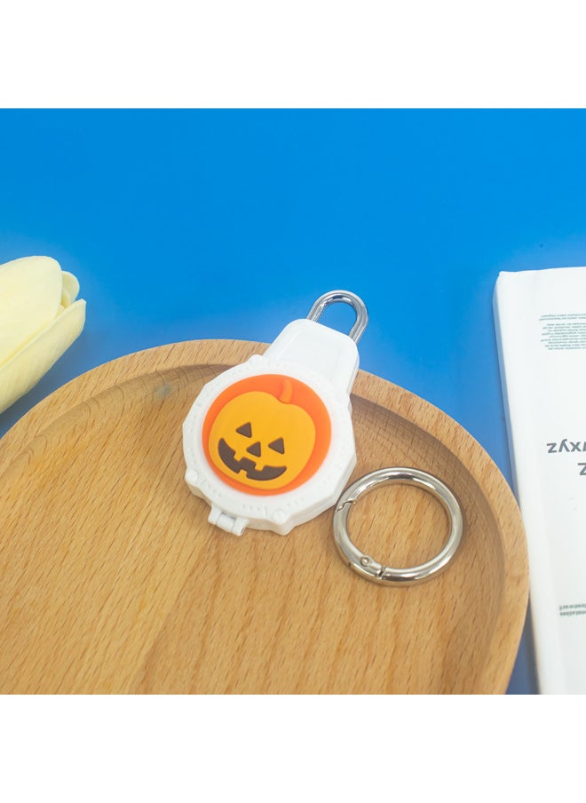 Generic - For Apple For Apple Airtag Tracker Wire Security Lock PC Set Waterproof Protective Case Cartoon Cute-Color:White Donut (Q81G) - Image 1