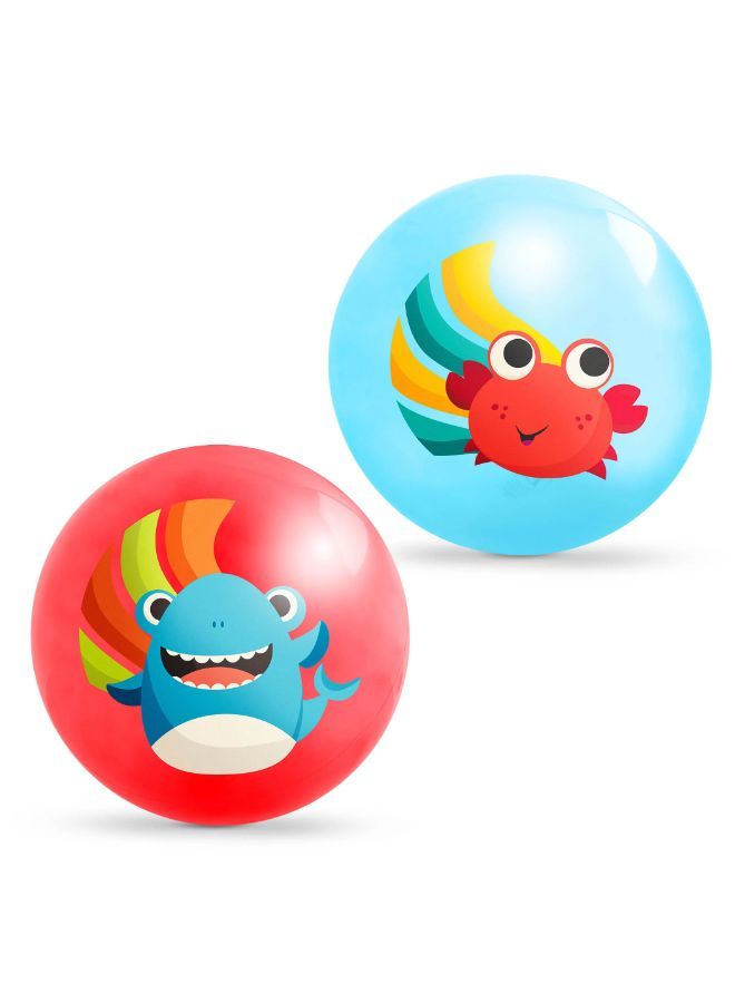 B. Toys LSN BOUNCY BALLS 8.5" SET (CRAB & SHARK)
