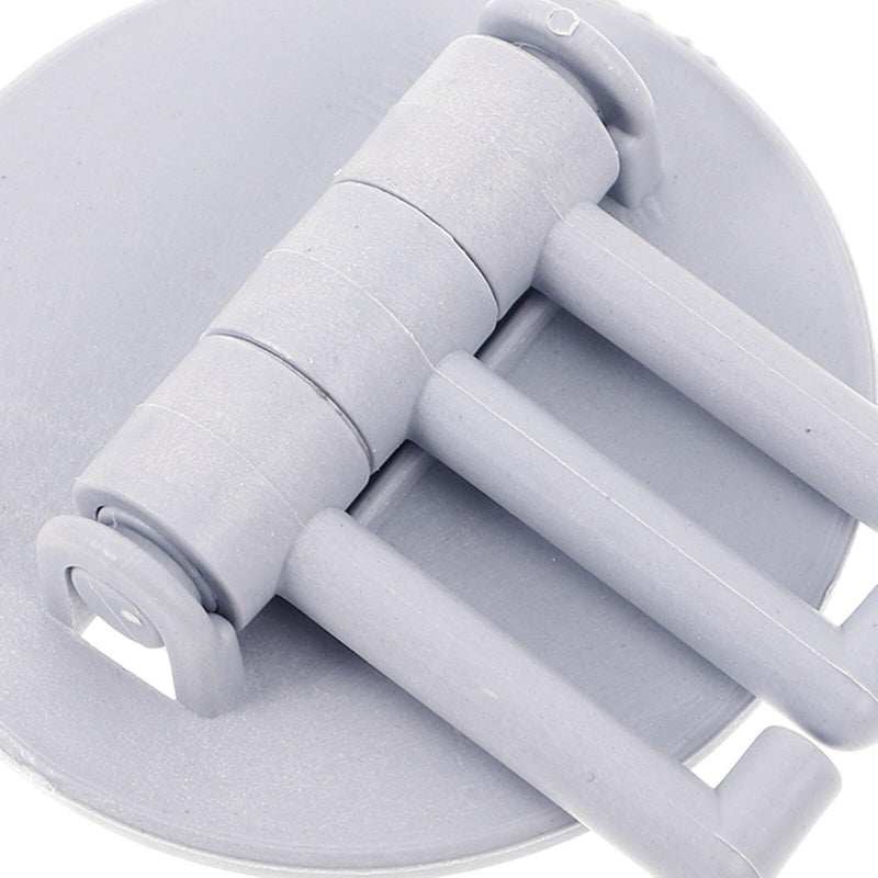 DOITOOL 10 Rotating Self Adhesive Bathroom Hooks Heavy Duty Plastic Wall Mounted - Image 4