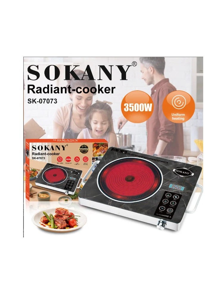 sokany Digital Gas Cooker - sk-07073 - Black - Sokany - 3500 Watt  - Image 1