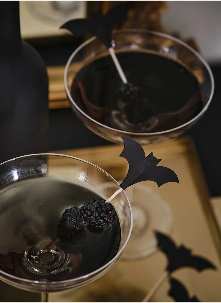 جينجر راي Cocktail Sticks - Bats - Pack of 12