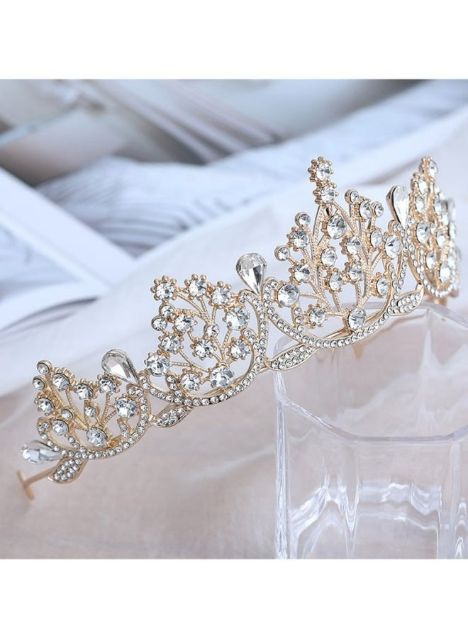 Crystal Crown Birthday Princess Crown Diamond Headband For Party Dance Wedding Birthday Daily Wear Hair Accessories Shiny Sparkling Elegant Premium Quality - Image 4