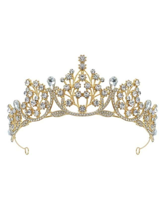 Crystal Crown Birthday Princess Crown Diamond Headband For Party Dance Wedding Birthday Daily Wear Hair Accessories Shiny Sparkling Elegant Premium Quality - Image 1