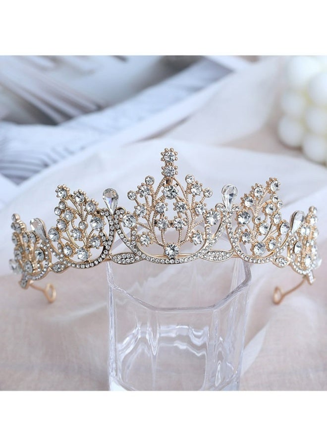 Crystal Crown Birthday Princess Crown Diamond Headband For Party Dance Wedding Birthday Daily Wear Hair Accessories Shiny Sparkling Elegant Premium Quality - Image 5