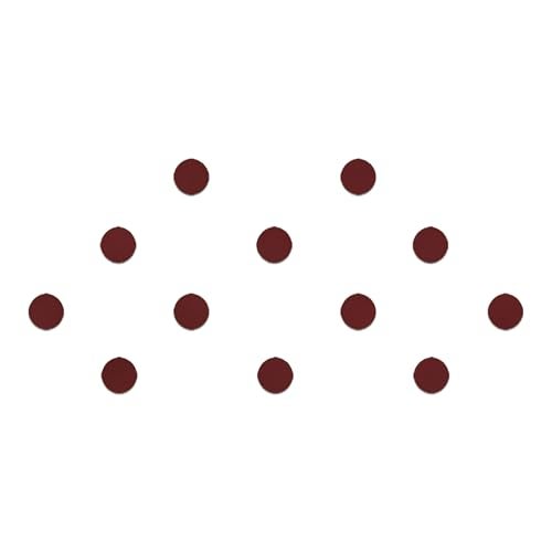 Comet Busters Round Maroon Velvet Bindi (6 mm) (BIN853) - Image 1