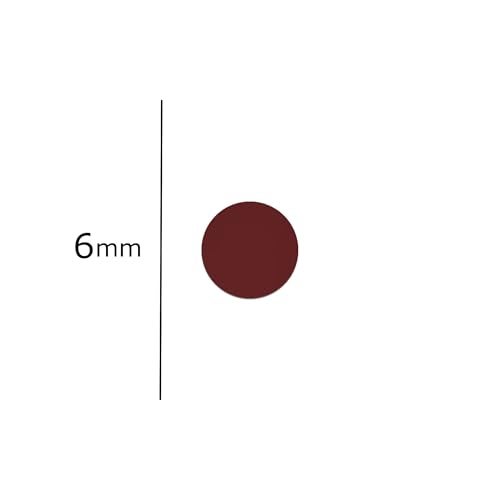 Comet Busters Round Maroon Velvet Bindi (6 mm) (BIN853) - Image 3