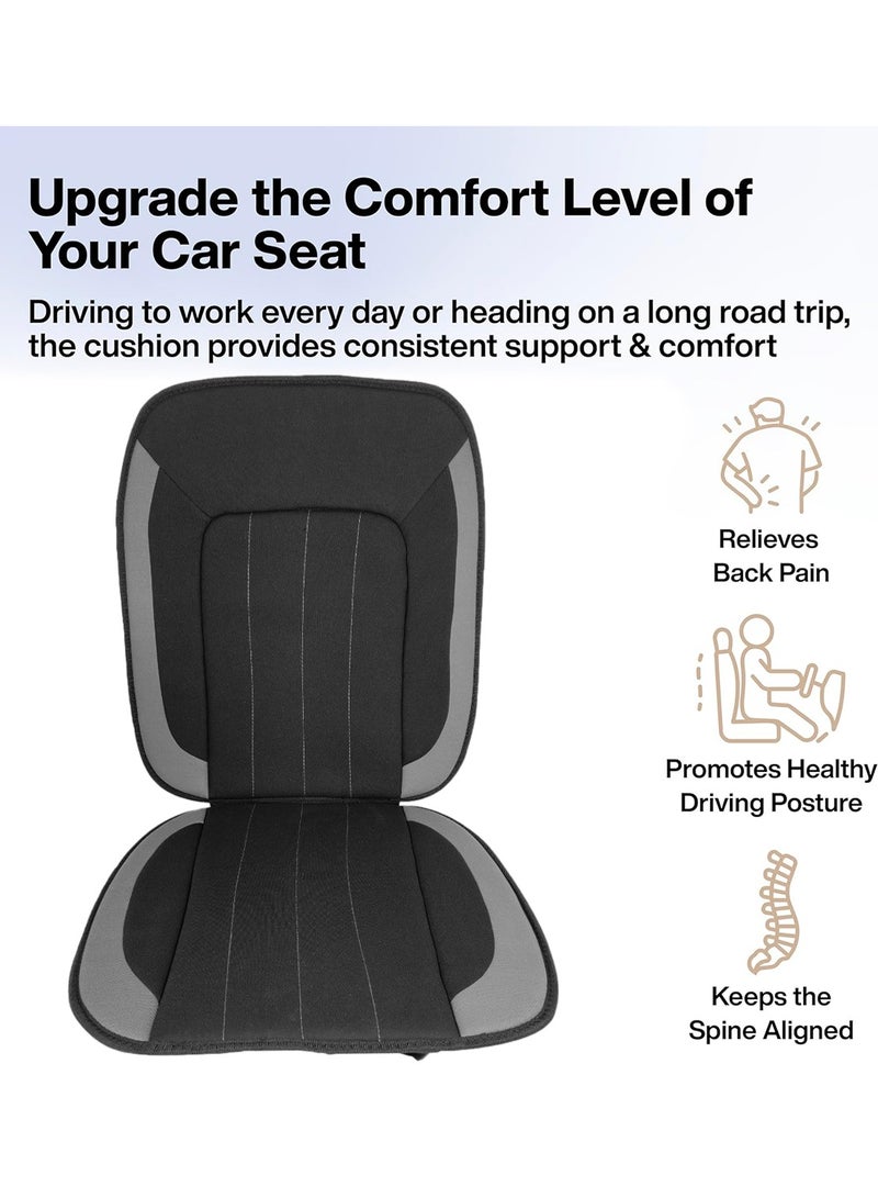 3 اكس ار وسادة مقعد السيارة 3XR - دعم مريح، حشوة مريحة، تخفيف الألم، نسيج قابل للتنفس، ملاءمة عالمية، تصميم غير قابل للانزلاق، متينة وخفيفة الوزن (4905) - Image 5
