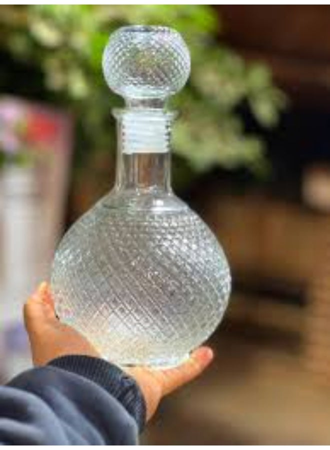 زجاجة كريستال عصرية من كريستال دايموند، 1 لتر - (مستوردة) جيني - Image 1