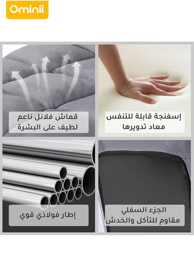 أوميني - كرسي أرضي متعدد الوظائف قابل للطي، مثالي للألعاب، القراءة، الاسترخاء والقيلولة - Image 1