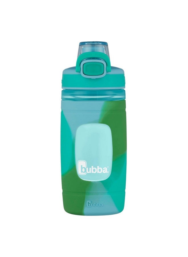 Bubba Flo Kids Water Bottle With Leakproof Lid 16Oz Dishwasher Safe Water Bottle For Kids Impact And Stainresistant Kiwi Color Wash - Image 1