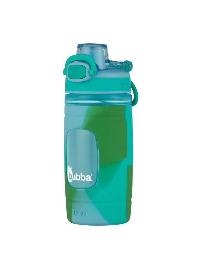Bubba Flo Kids Water Bottle With Leakproof Lid 16Oz Dishwasher Safe Water Bottle For Kids Impact And Stainresistant Kiwi Color Wash - Image 5