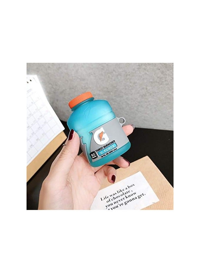 general (2 Pack) Cute Airpods 1/2 Case Silicone Case with Keychain, Cartoon Skin Design Headphone Charging Case Protective Case Accessory Kit Compatible with Airpods 1 and 2 - Image 2