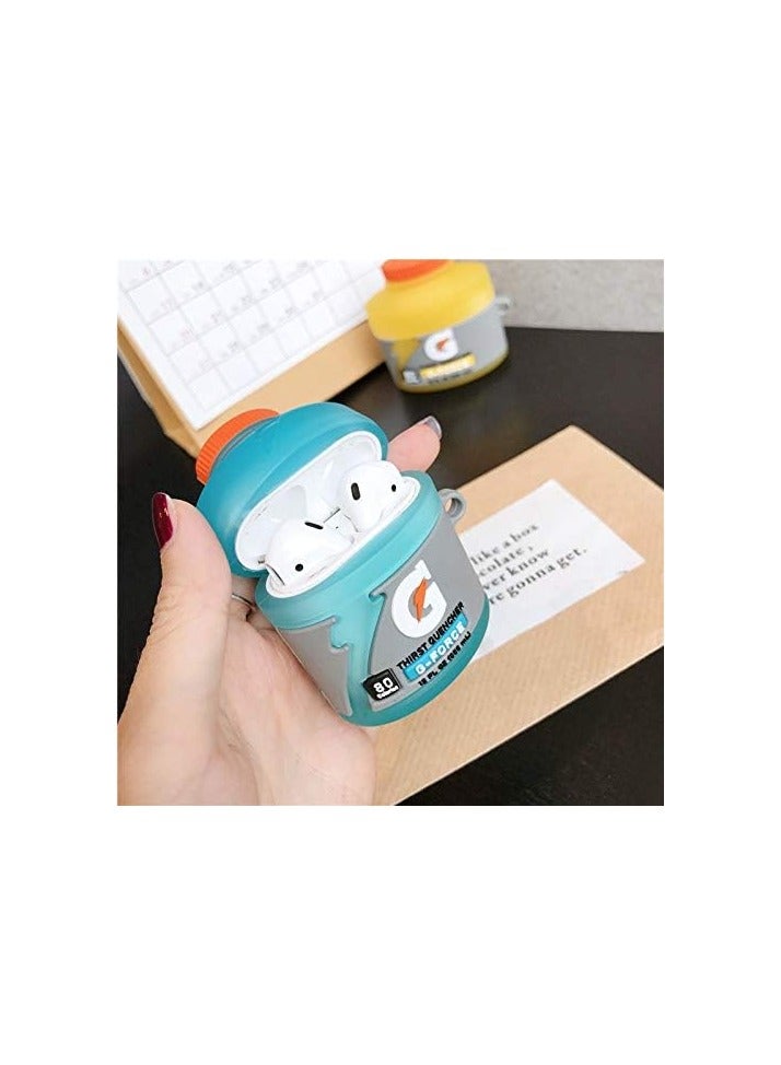 general (2 Pack) Cute Airpods 1/2 Case Silicone Case with Keychain, Cartoon Skin Design Headphone Charging Case Protective Case Accessory Kit Compatible with Airpods 1 and 2 - Image 3