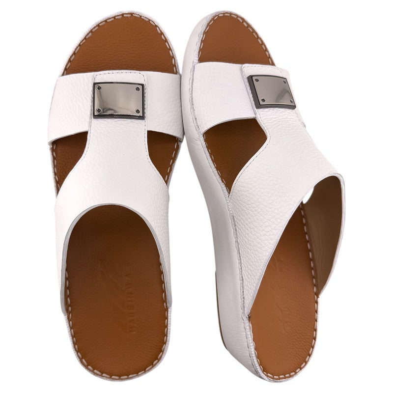 AET A E T Handmade Arabic Sandals For Men | Outdoor Mens Slippers | Everyday Flip Flops Open Toe | Arabic Genuine Milled Leather With Buckle| New Arabic Design | Tan Footbed | Comfortable & LightWeight - Image 2