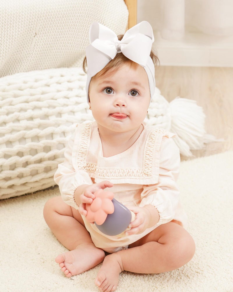 doboi 20pcs Baby Girl Bows Baby Headbands Hair Accessories Big Bows for Baby Girls Infant Newborn Toddler Baby Bows and Nylon Headbands - Image 4