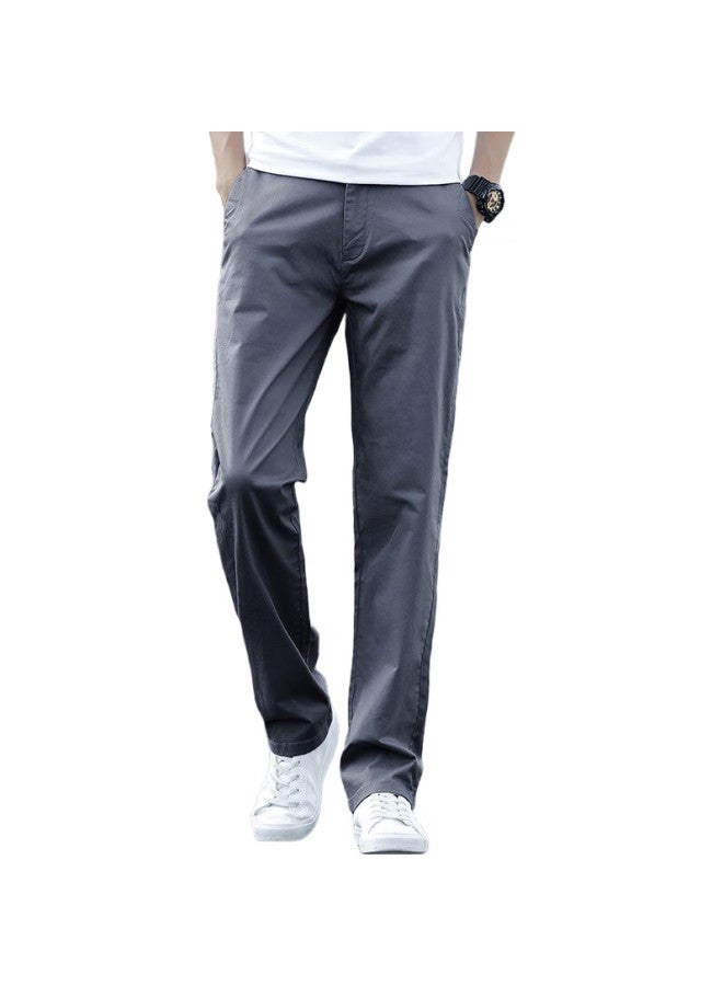 PLAYBOY Casual Pants For Men, Spring And Summer Trousers, Loose Straight-Leg Men'S Pants, Business Korean-Style Trendy Menswear - Image 1