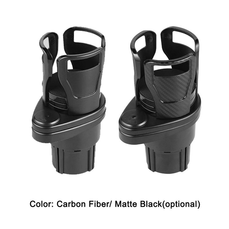 Car Cup Holder 2 in 1 Multifunctional Drinks Bottle Holder Expander Adapter 360° Rotating Adjustable Base Double Layer Storage Rack for Coffee Beverage Bottles Snack - Image 5