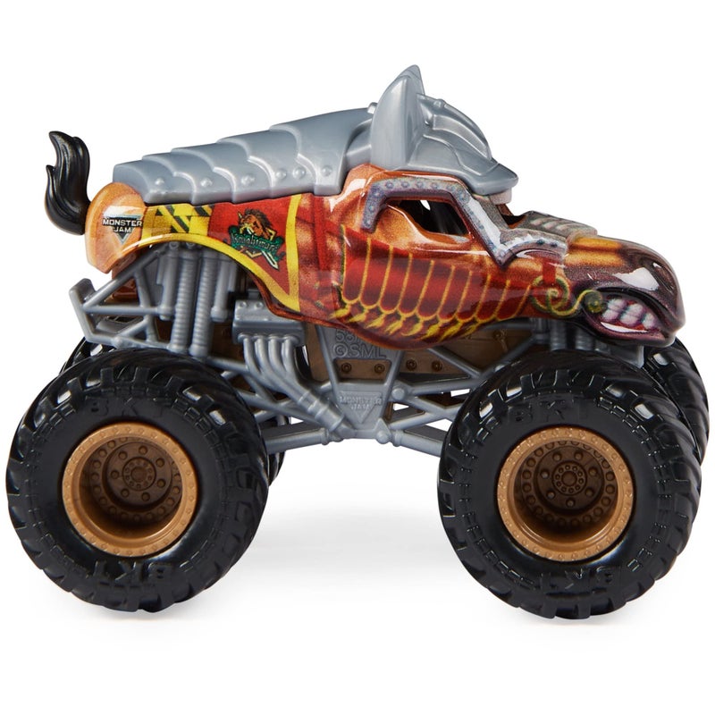 Monster Jam 2022 Spin Master 1:64 Diecast Truck with Bonus Accessory: Crazy Creatures Knightmare - Image 4