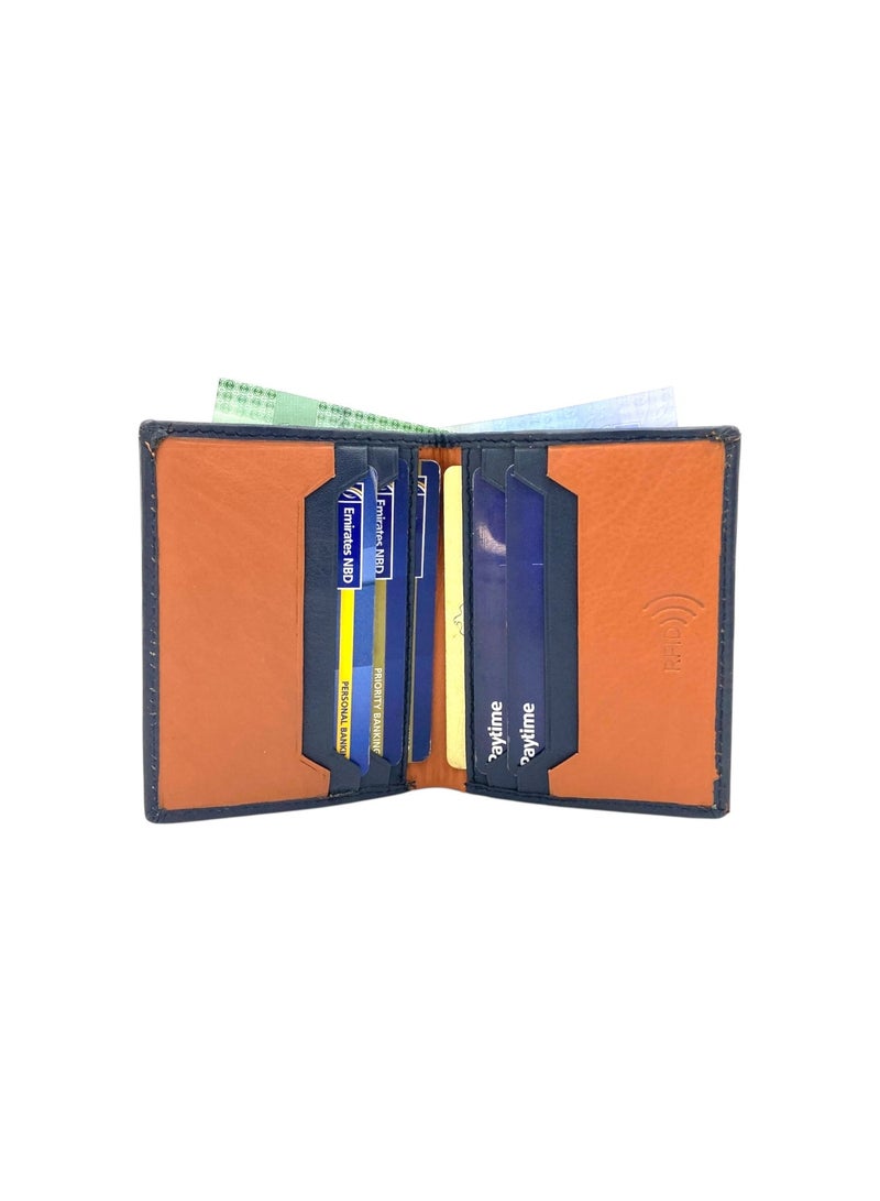 LAVERI LEATHER Slim Outside Cards & Cash Wallet # RFID 1654 EL - Image 1