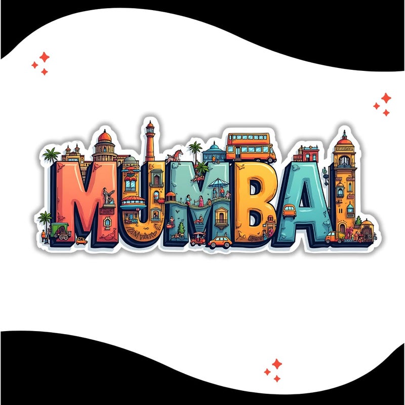 GiftODay Mumbai City Theme Souvenir Wooden Fridge Magnet for Refrigerator Mumbai Fridge Magnet for Kitchen Home Decor Perfect Souvenir Gift Size 3x3 Inches Pack of 1 - Image 5
