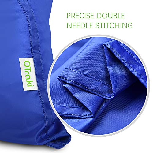 OTraki 2 Pack Laundry Bags 24x32 Inch Heavy Duty Laundry Basket Liners Medium Drawstring Wash bag Dirty Clothes Machine Washable Laundry Storage Bags for College Home Dorm, Blue - Image 3