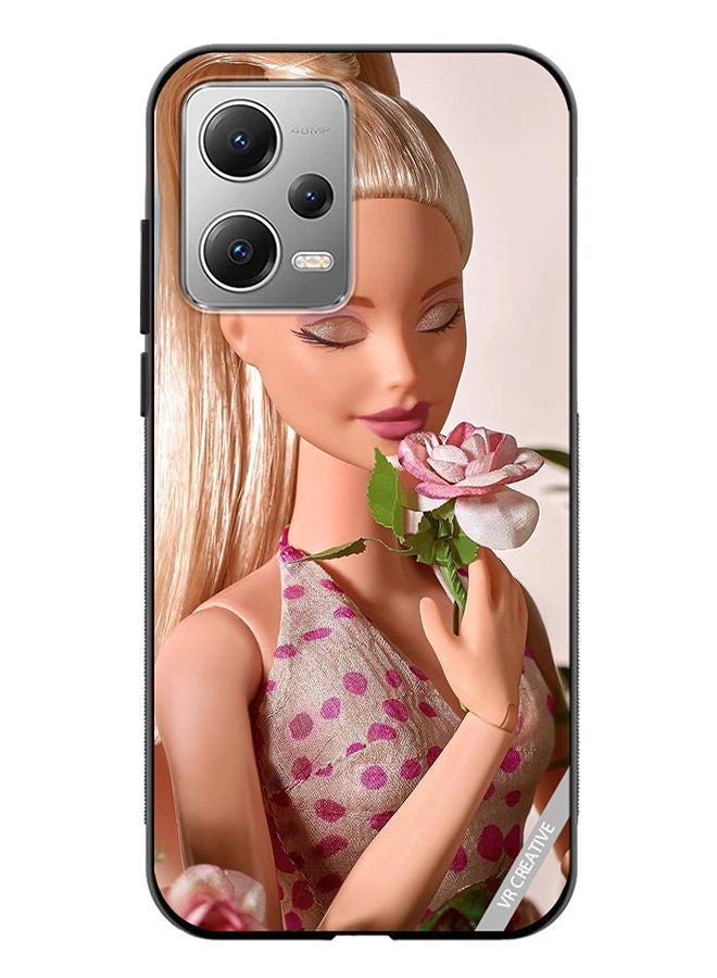 VR CREATIVE Protective Case Cover For Xiaomi Redmi Note 12 Pink Barbie Design Multicolour - Image 1