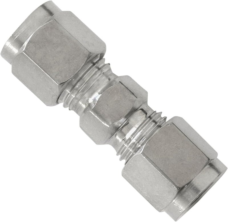 Goldpea Stainless Steel 304 Compression Union 12mm OD x 12mm OD Tube Fitting, Pack of 2 - Image 4
