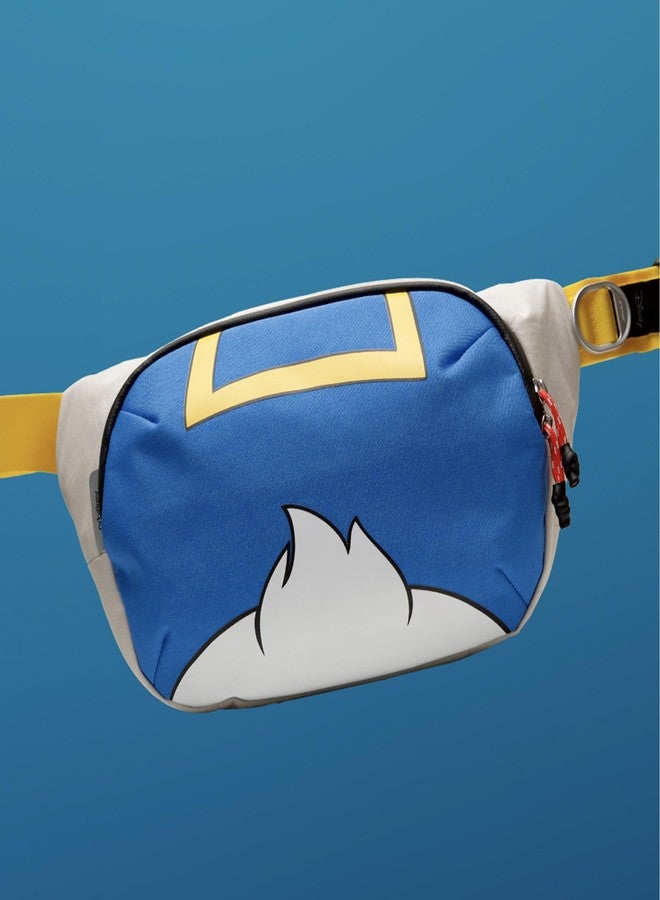 أوربيتكي حقيبة Orbitkey Disney™ Sling Mini 4L - حقيبة كروسبودي رفيعة للاستخدام اليومي مع غلاف خارجي مقاوم للماء، وجيب أمامي وخلفي آمن بسحاب، ومنظم شبكي، وحزام قابل للتعديل (دونالد داك) - Image 5